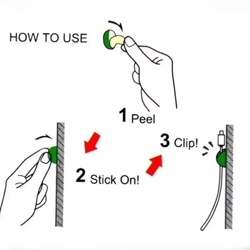 Clips Organizadores de Cables